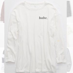 Aerie oversized long sleeve t-shirt